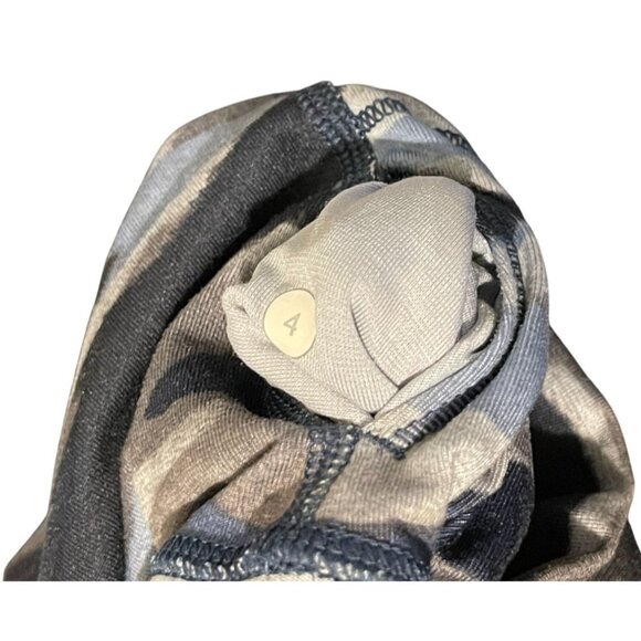 NWOT Lululemon Wunder Under Hi-Rise Pant 31" Luon Camo Navy Yoga Leggings 4 - Picture 8 of 8